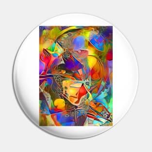 Vibrant Stained Glass Pin