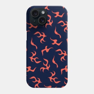 Red and Blue Flame Aesthetic Phone Case