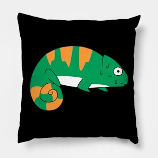 Three-Horned Chameleon Pillow