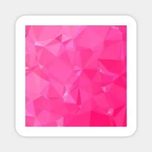 Persian Rose Pink Abstract Low Polygon Background Magnet