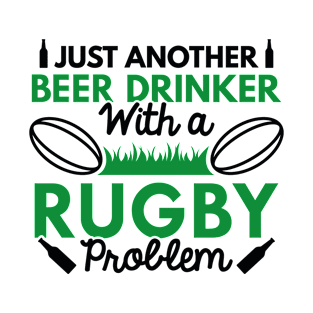 Beer Drinker Rugby T-Shirt