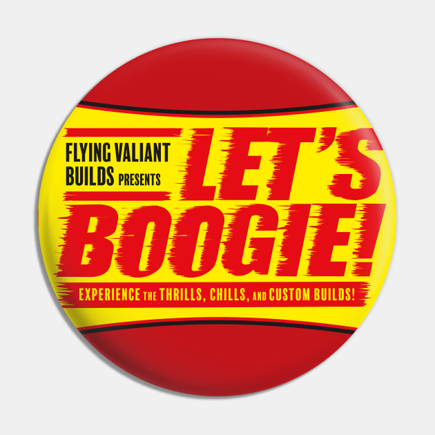 Let's Boogie - 50's Movie Style (Red) Pin by jepegdesign