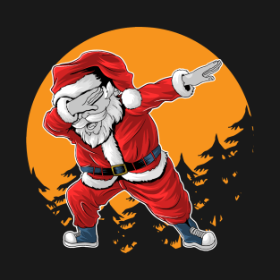 Dabbing Santa Claus Funny Christmas T-Shirt