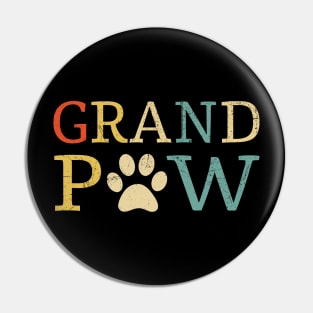 Grand Paw Vintage Shirt Funny Dog Lover Gift Pin