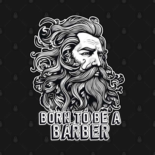 Born to be a barber longhair beard man by beangeerie