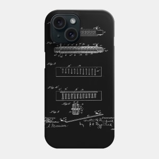 Harmonica Vintage Patent Drawing Phone Case