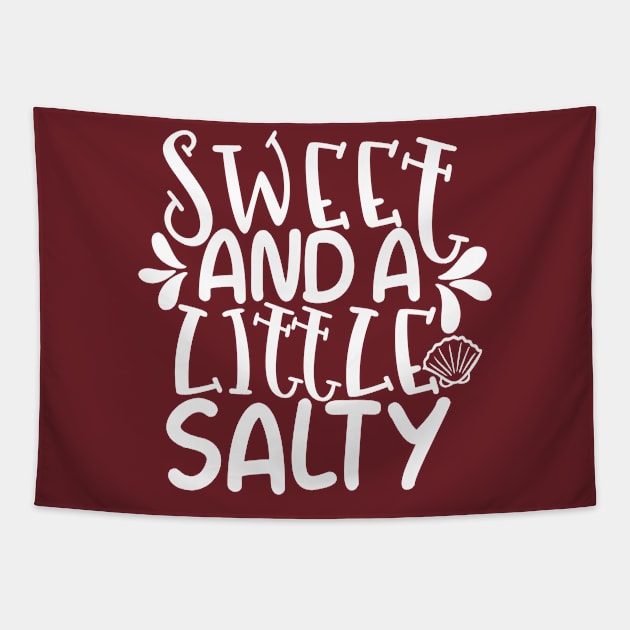 Sweet and a little salty Tapestry by Coral Graphics