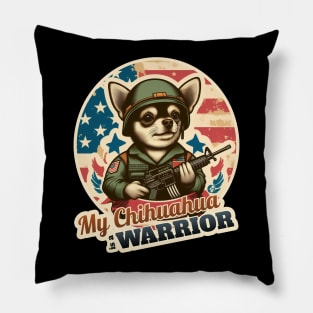 Chihuahua soldier Pillow