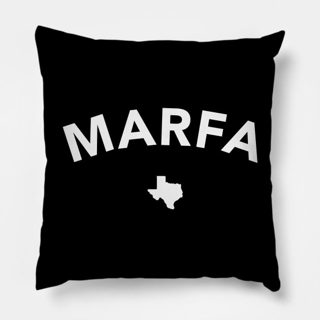 Marfa TX Pillow by Nick Quintero