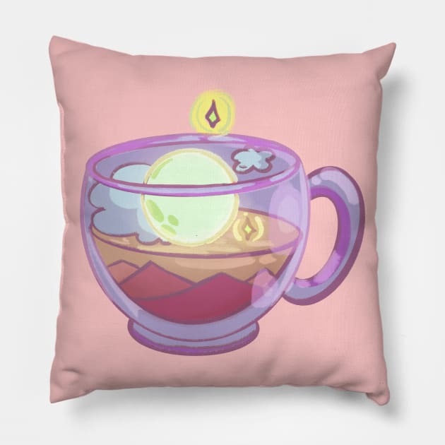 a cup of night Pillow by KaylaPhan