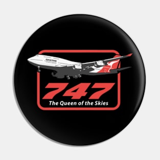 747queenof The Skies Pin