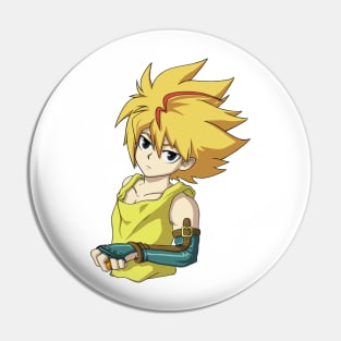 Free de la Hoya from Beyblade Burst Evolution (no background) Pin