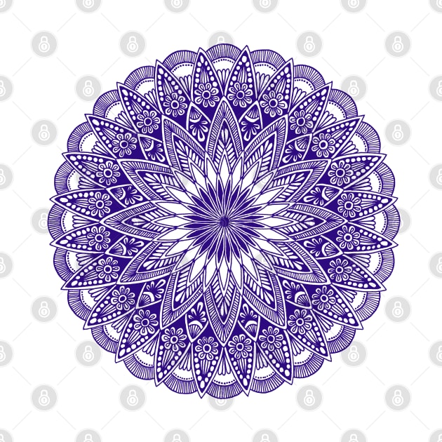 Mandala (dark indigo) by calenbundalas