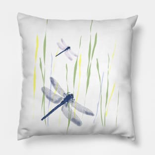 Dragonfly flying in the river Pillow