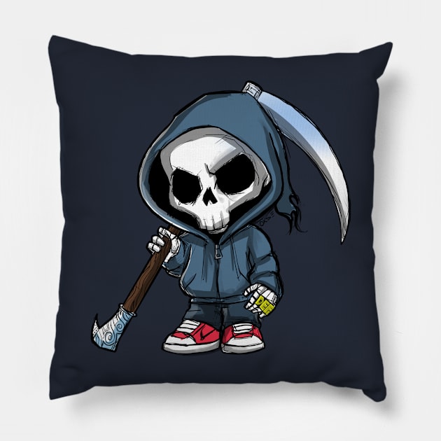 Def The Grim Reaper Pillow by Okse