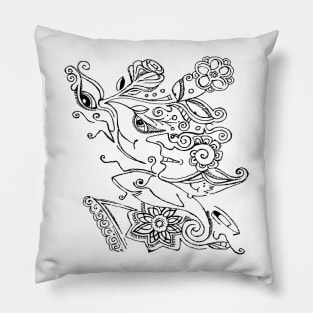 doodleflow3 Pillow