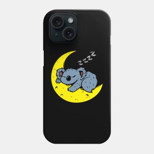 Koala Sleeping on the moon Phone Case