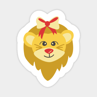 Cute Christmas Lion Magnet