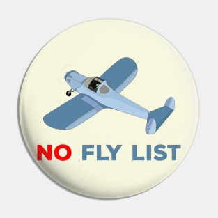 No fly List Pin