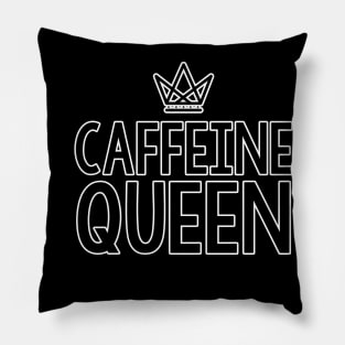 Caffeine Queen Crown Pillow