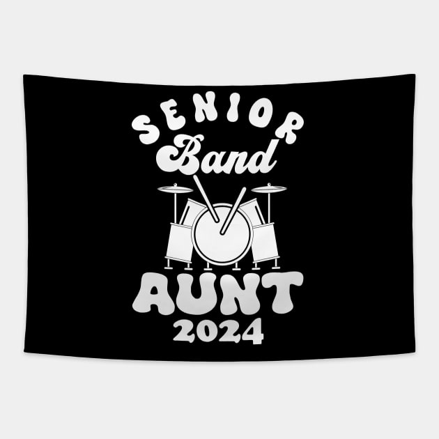 senior Band Aunt 2024 Tapestry by Giftyshoop