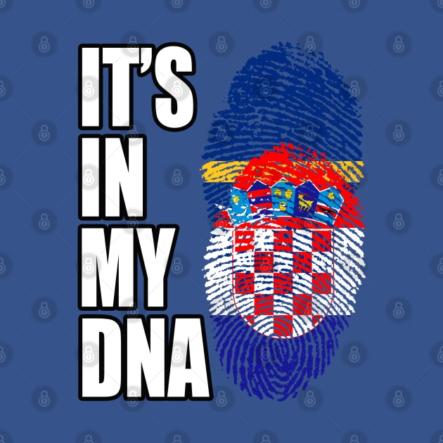 Croatian And Nauruan Mix DNA Flag Heritage by Just Rep It!!