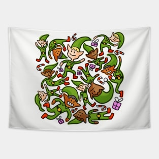 Christmas Elves Tapestry