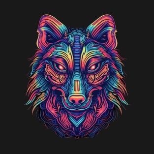 DMT Art Style Wolf T-Shirt