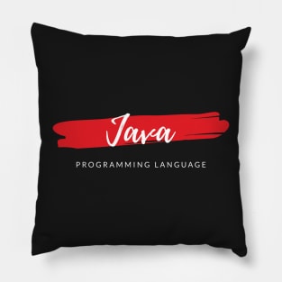 Java Programming Language Paint Smear Pillow