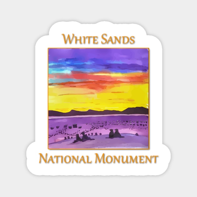 White Sands National Monument Magnet by WelshDesigns