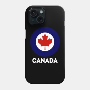 Canadian RCAF Military Roundel, Royal Canadian Air Force. Phone Case