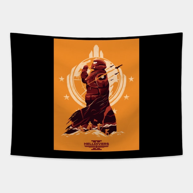 Helldivers for Liberty Tapestry by  arinkeritiing24