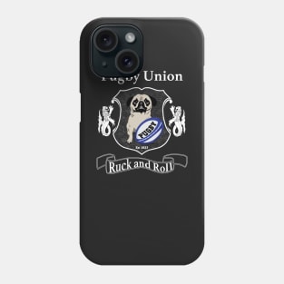 Pugby Union Funny Rugby Pug Design for Dog Lovers Phone Case