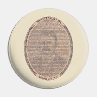 Teddy Roosevelt - Republican Party Platform 1904 Pin
