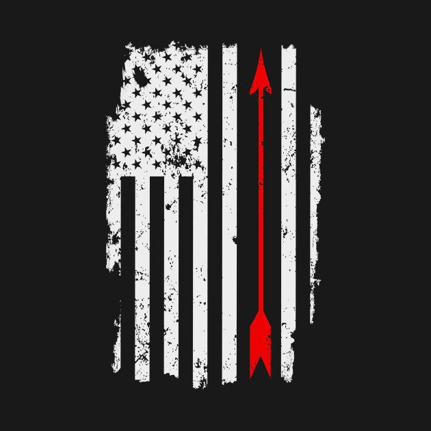 Arrow Archery USA Flag - Archery - T-Shirt | TeePublic