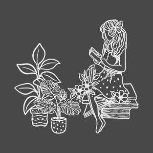 Books and Plants! T-Shirt