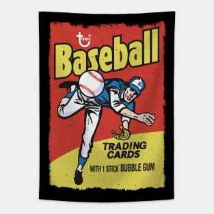 Baseball Trading Cards Tapestry