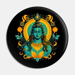 Hindu God Lord Shiva Worship Pin