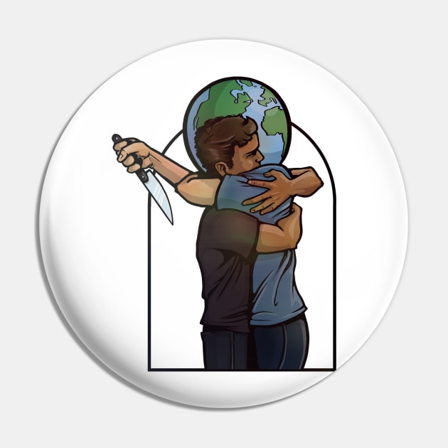 Hug the World Pin by corykerr