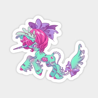 Zombie Unicorn Magnet