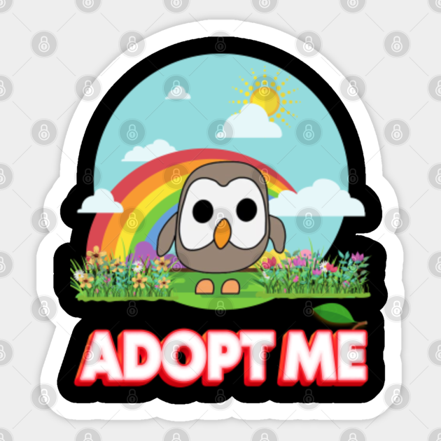 Adopt Me Funny Owl Adopt Me Sticker Teepublic - neon owl roblox