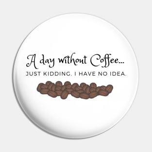 A Day Without Coffee... Just Kidding.  I have no idea Pin