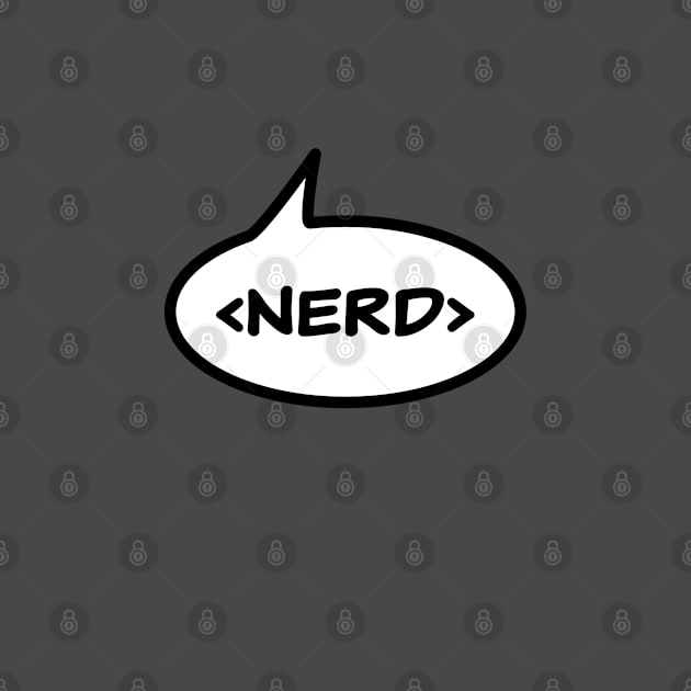 Nerd Speech Bubble by depresident