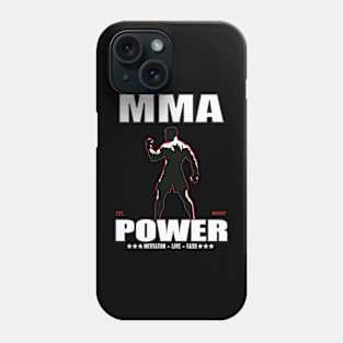 MMA Power Design for the Mixed Martial Artist Phone Case