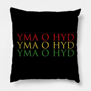 yma o hyd welsh slogan Pillow