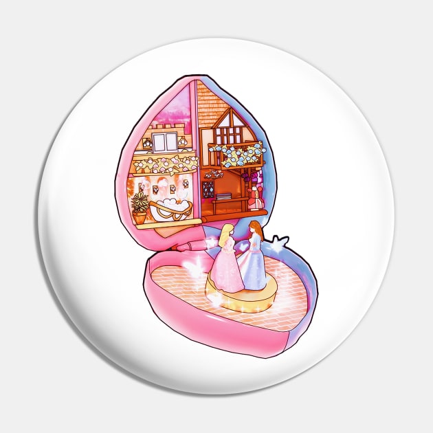 Pocket House Princess and the Pauper Pin by VelvepeachShop