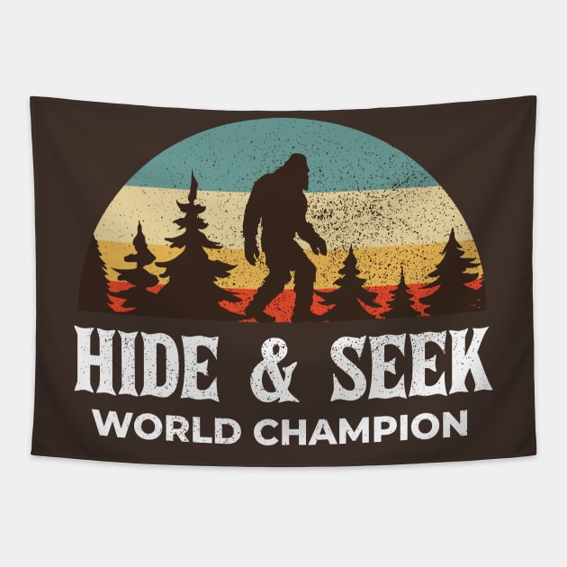 Hide and Seek World Champion Bigfoot Tapestry by Design Malang