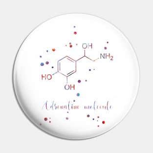 Adrenaline molecule Pin