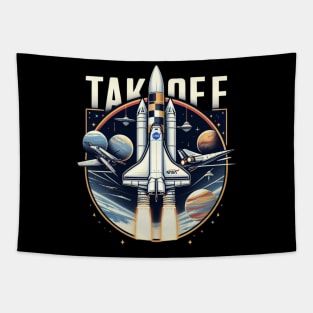 Nasa Rocket Tapestry