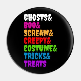 Halloween Words Pin